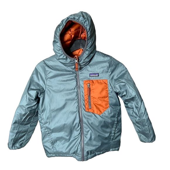 Patagonia Reversible Boys Down Sweater Hoody XS - Picture 3 of 4